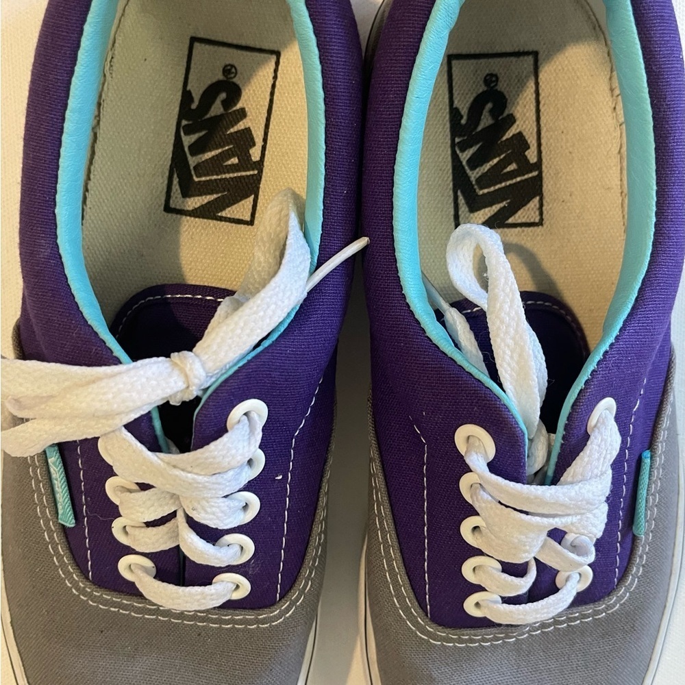 Vans unisex LPE grey / purple 2 tone skate sneakers - Picture 5 of 8